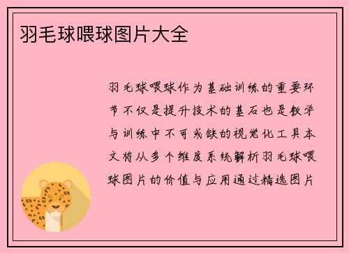 羽毛球喂球图片大全